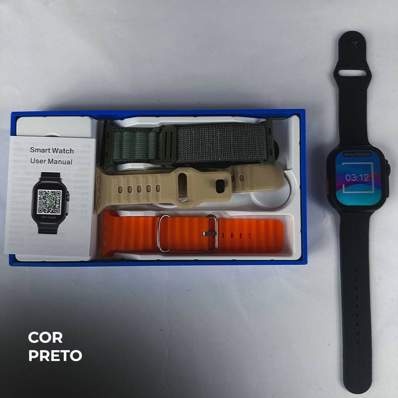 Smartwatch WS10 Ultra Kit 5 Pulseiras