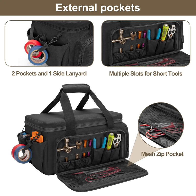 Bolsa de Ferramentas Multifuncional – Resistente, Organizada e Ideal para Profissionais